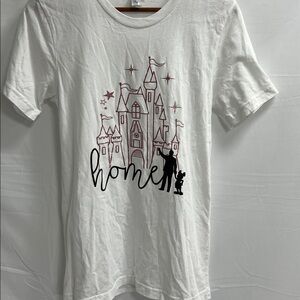 Bella Canvas Disney Castle White T-Shirt